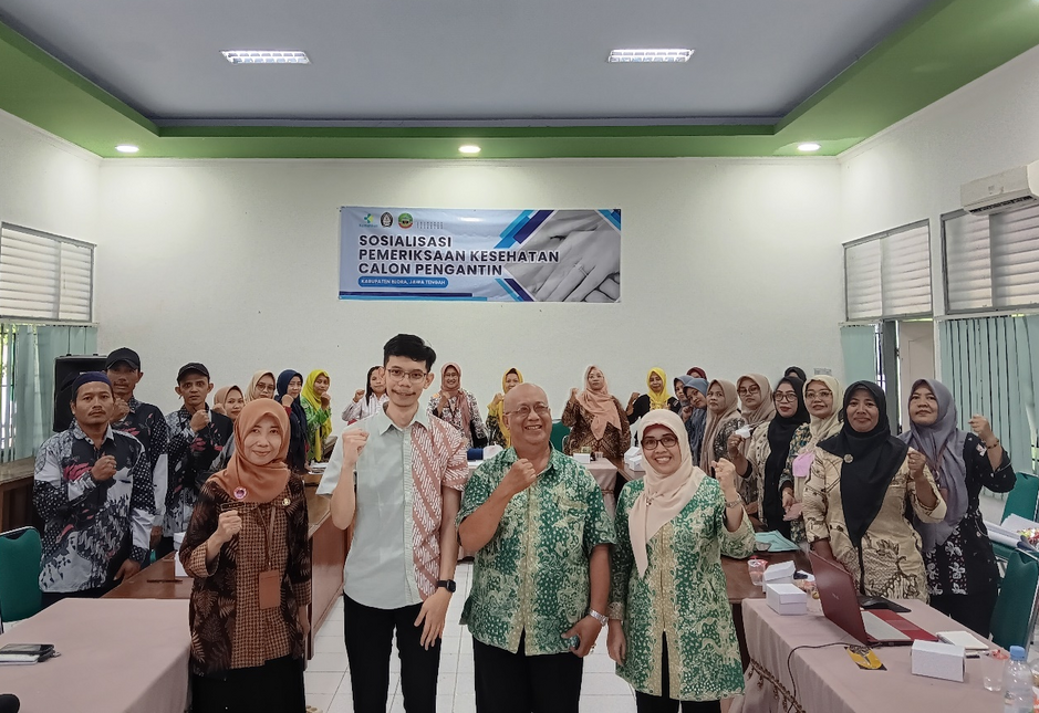 FKM UNDIP BERMITRA DENGAN KEMENKES LAKUKAN SOSIALISASI PEMERIKSAAN KESEHATAN CALON PENGANTIN DI BLORA